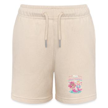 Meerjungfrau 8. Geburtstag 8 Jahre - Stanley/Stella Teenager Bio-Joggingshorts MINI BOLTER - Natur - Vorne