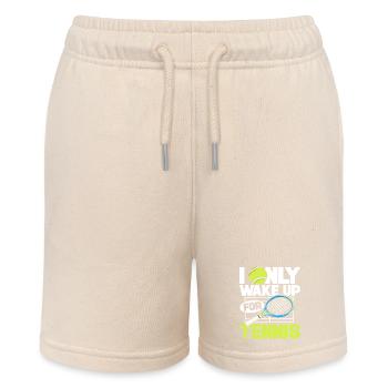 I wake up just for tennis - Stanley/Stella MINI BOLTER Organic Teen Jogging Shorts - soft Ecru - Front