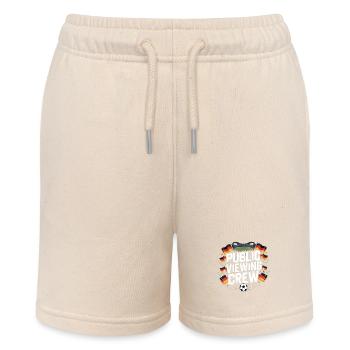 Public Viewing Crew Football Fan - Stanley/Stella MINI BOLTER Organic Teen Jogging Shorts - soft Ecru - Front