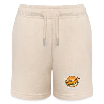 Cartoon Fischbrötchen Küsten Humor - Stanley/Stella Teenager Bio-Joggingshorts MINI BOLTER - Natur - Vorne