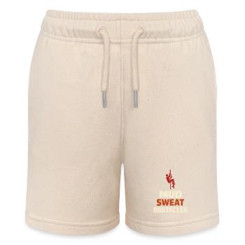 Hindernislauf-rennfahrer Hindernislauf Ocr - Stanley/Stella Teenager Bio-Joggingshorts MINI BOLTER - Natur - Vorne