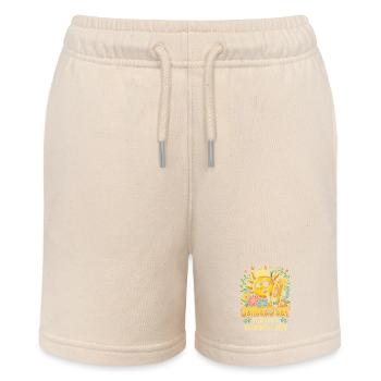 Sonnenjubel Schulschluss 2026 Ruhestand - Stanley/Stella Teenager Bio-Joggingshorts MINI BOLTER - Natur - Vorne