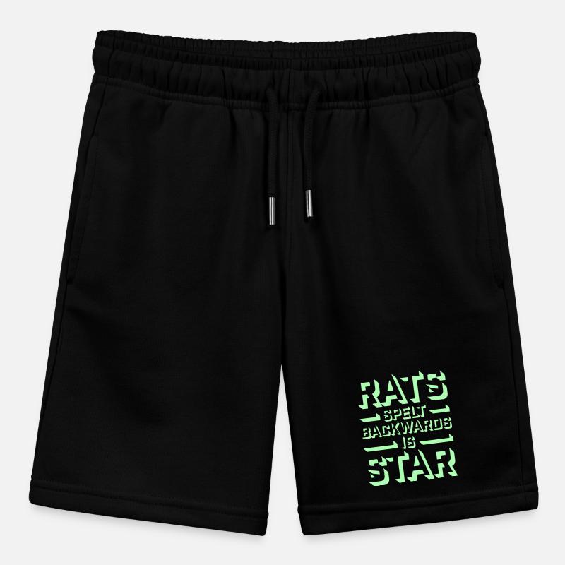 Rats Spelt Backwards Is Star Lustiger Ratte Spruch Stanley/Stella MINI BOLTER Organic Teen Jogging Shorts