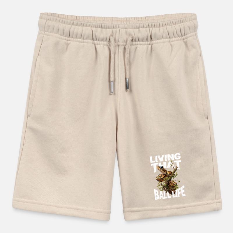 Königspython Schlangen Liebhaber Terrarium Python Stanley/Stella Teenager Bio-Joggingshorts MINI BOLTER