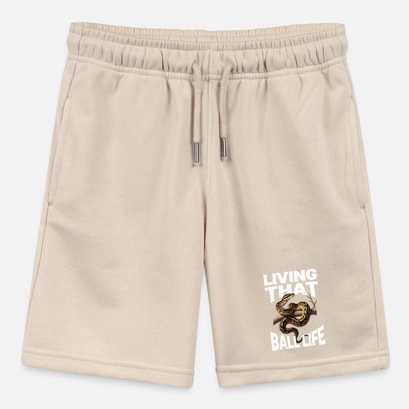 Königspython Schlangen Liebhaber Terrarium Python Stanley/Stella Teenager Bio-Joggingshorts MINI BOLTER