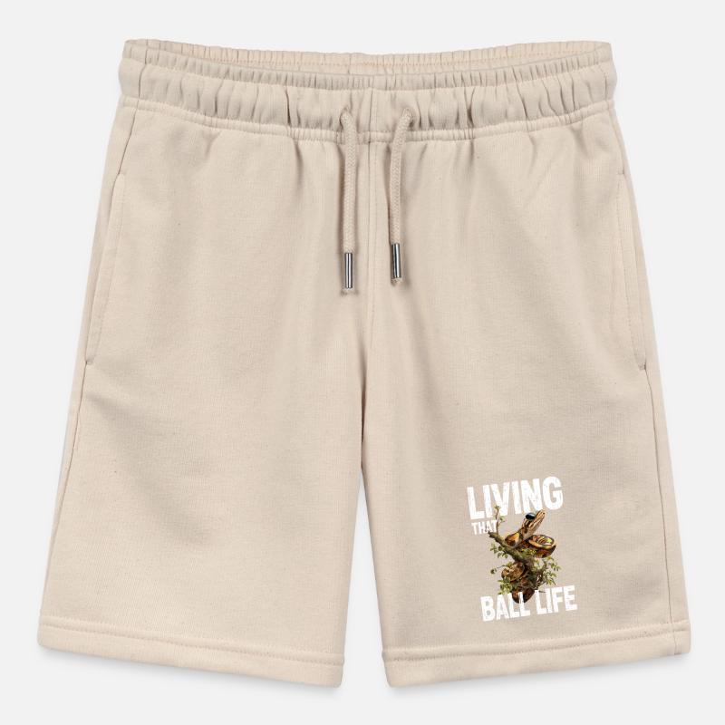 Königspython Schlangen Liebhaber Terrarium Python Stanley/Stella Teenager Bio-Joggingshorts MINI BOLTER