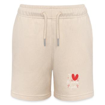 Mormonen Mädchen - Stanley/Stella Teenager Bio-Joggingshorts MINI BOLTER - Natur - Vorne