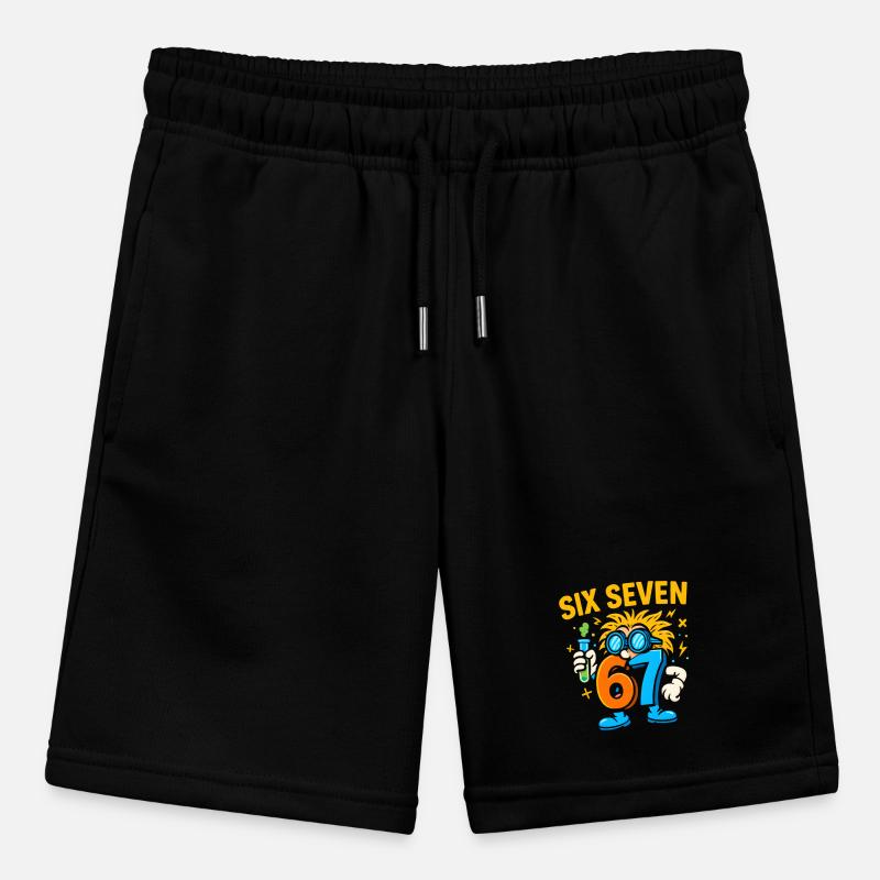 Six Seven 67 Science Humor Nerd Gift Idea Stanley/Stella MINI BOLTER Organic Teen Jogging Shorts