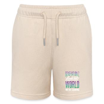 Generation Z Lookout World - Stanley/Stella Teenager Bio-Joggingshorts MINI BOLTER - Natur - Vorne