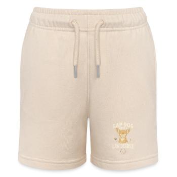 Schoßhund mit Jura | Chihuahua Jurist Humor - Stanley/Stella Teenager Bio-Joggingshorts MINI BOLTER - Natur - Vorne