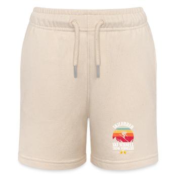Skiing SKI INSTRUCTOR SKI FAST DRINK FASTER - Stanley/Stella MINI BOLTER Organic Teen Jogging Shorts - soft Ecru - Front