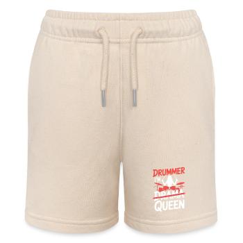 I´m Drummer Queen Drum Set Funny Drummer Girl - Stanley/Stella Teenager Bio-Joggingshorts MINI BOLTER - Natur - Vorne
