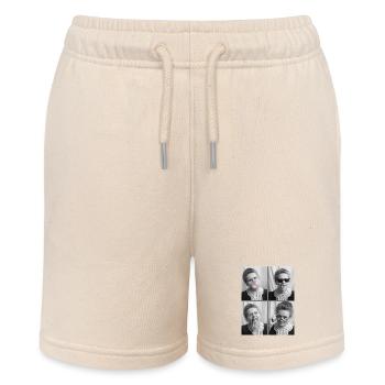 Marie Curie Photo Strips - Stanley/Stella MINI BOLTER Organic Teen Jogging Shorts - soft Ecru - Front