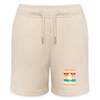 Ghost Hunter Halloween English Saying - Stanley/Stella MINI BOLTER Organic Teen Jogging Shorts - soft Ecru - Front