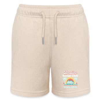 Besties Social Club Cruise 2026 Retro Design - Stanley/Stella MINI BOLTER Organic Teen Jogging Shorts - soft Ecru - Front