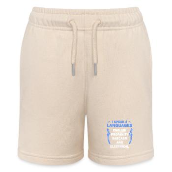 Je parle 4 langues Tee - Short bio MINI BOLTER Stanley/Stella Ado - écru doux - Devant