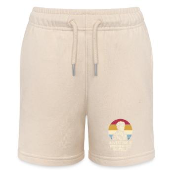 Amelia Earhart The adventure is worthwhile - Stanley/Stella MINI BOLTER Organic Teen Jogging Shorts - soft Ecru - Front