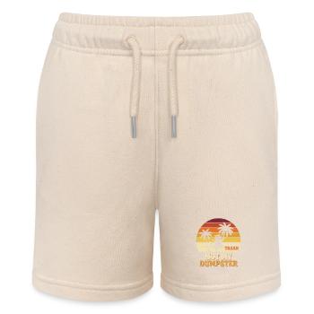 Not My Dumpster Palmen Sunset - Stanley/Stella Teenager Bio-Joggingshorts MINI BOLTER - Natur - Vorne