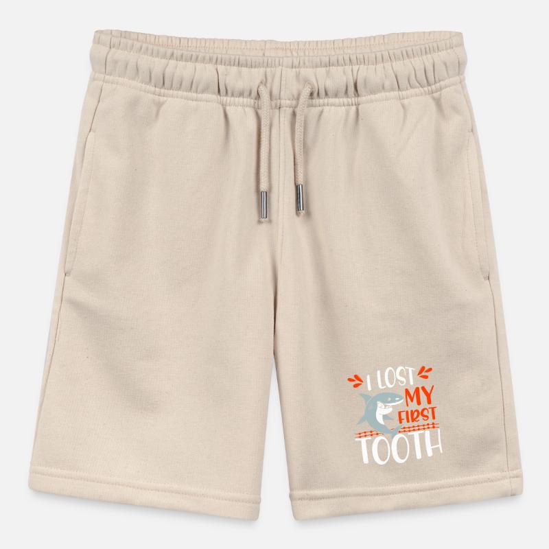 First Tooth Shark Tee Stanley/Stella MINI BOLTER Organic Teen Jogging Shorts