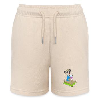 Erdmännchen Strand Getränk Sommer - Stanley/Stella Teenager Bio-Joggingshorts MINI BOLTER - Natur - Vorne