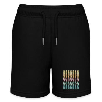 Paragraphen für Jurastudent und Rechtsanwalt - Stanley/Stella Teenager Bio-Joggingshorts MINI BOLTER - Schwarz - Vorne
