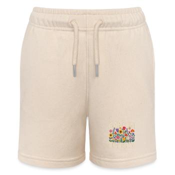 Garden Diversity Blumen Vielfalt - Stanley/Stella Teenager Bio-Joggingshorts MINI BOLTER - Natur - Vorne