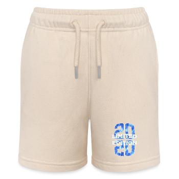 LIMITED EDITION 2020 6 YEARS 6TH BIRTHDAY - Stanley/Stella MINI BOLTER Organic Teen Jogging Shorts - soft Ecru - Front
