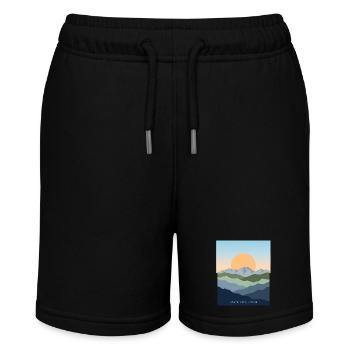 Montenegro Reise Balkan Adriaküste Berge - Stanley/Stella Teenager Bio-Joggingshorts MINI BOLTER - Schwarz - Vorne