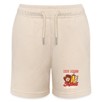 Hot Mess Softball Mama - Stanley/Stella Teenager Bio-Joggingshorts MINI BOLTER - Natur - Vorne