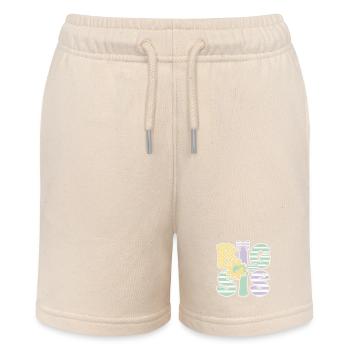 Gender Reveal Big Sis Baby Shower Big Sister - Stanley/Stella MINI BOLTER Organic Teen Jogging Shorts - soft Ecru - Front
