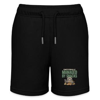 Raccoon Funny - Stanley/Stella MINI BOLTER Organic Teen Jogging Shorts - black - Front