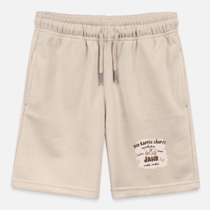 Der Kaffee läuft! Sportmuffel Kaffeetrinker Spruch Stanley/Stella Teenager Bio-Joggingshorts MINI BOLTER
