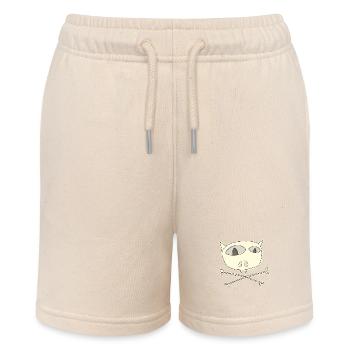 tote Katze - Stanley/Stella Teenager Bio-Joggingshorts MINI BOLTER - Natur - Vorne