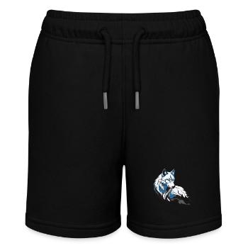 wolf dog animal dog shirt idea beautiful predator - Stanley/Stella MINI BOLTER Organic Teen Jogging Shorts - black - Front