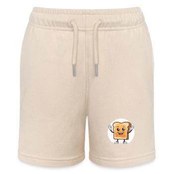 Glücklicher Toast - Stanley/Stella Teenager Bio-Joggingshorts MINI BOLTER - Natur - Vorne