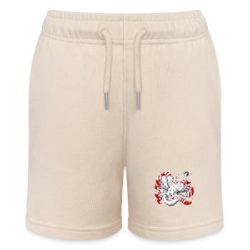 Japanischer Kitsune-Fuchs - Stanley/Stella Teenager Bio-Joggingshorts MINI BOLTER - Natur - Vorne