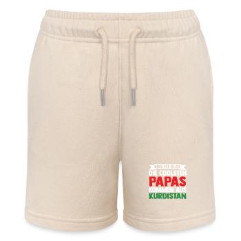 Kurden Papa Vater Vatertag Kurdistan - Stanley/Stella Teenager Bio-Joggingshorts MINI BOLTER - Natur - Vorne