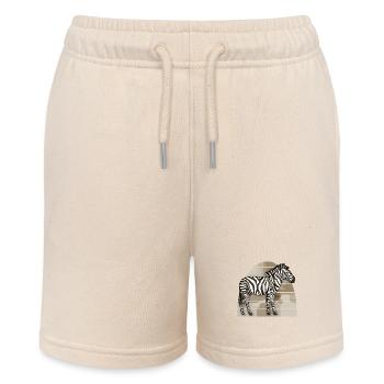Zebra - Stanley/Stella MINI BOLTER Organic Teen Jogging Shorts - soft Ecru - Front