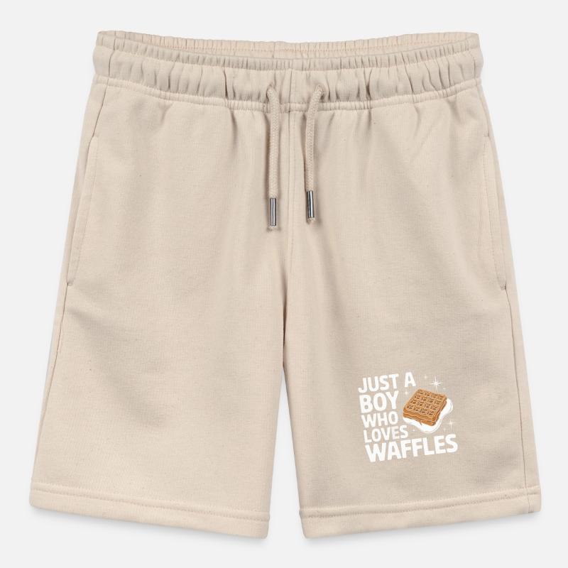 Waffles Breakfast Sweets Stanley/Stella MINI BOLTER Organic Teen Jogging Shorts