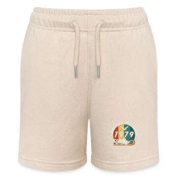 Jahrgang 1980er Retro - Bestseller - Stanley/Stella Teenager Bio-Joggingshorts MINI BOLTER - Natur - Vorne