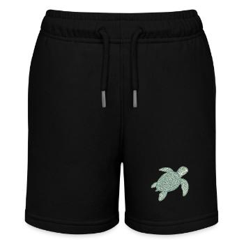 Stick-Schildkröte - Stanley/Stella Teenager Bio-Joggingshorts MINI BOLTER - Schwarz - Vorne