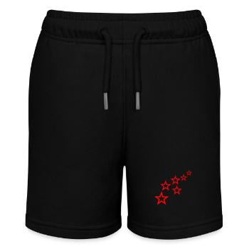 sterne - Stanley/Stella Teenager Bio-Joggingshorts MINI BOLTER - Schwarz - Vorne