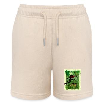 Tiere im Dschungel - Stanley/Stella Teenager Bio-Joggingshorts MINI BOLTER - Natur - Vorne