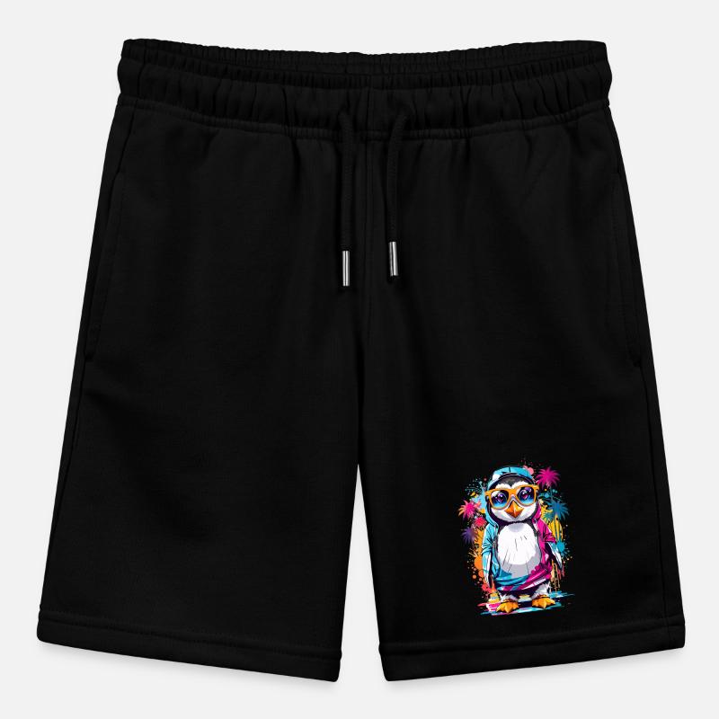 Coole Pinguin Stanley/Stella Teenager Bio-Joggingshorts MINI BOLTER