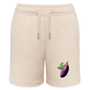Aubergine - Short bio MINI BOLTER Stanley/Stella Ado - écru doux - Devant