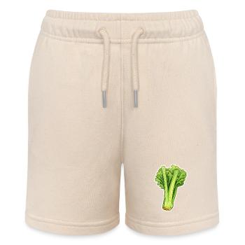Celery or celery stalk - Stanley/Stella MINI BOLTER Organic Teen Jogging Shorts - soft Ecru - Front