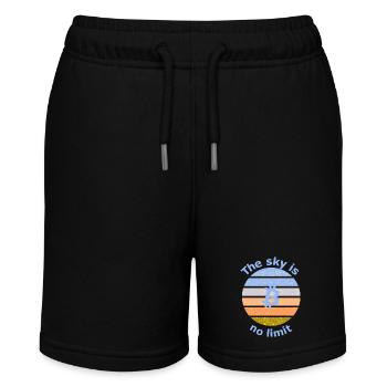 Das Coin Projekt - Stanley/Stella Teenager Bio-Joggingshorts MINI BOLTER - Schwarz - Vorne