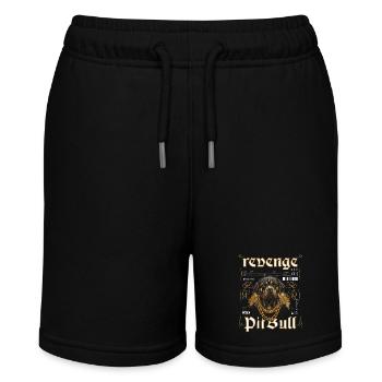 Amerikanischer Pitbull, Design für Hundeliebhaber - Stanley/Stella Teenager Bio-Joggingshorts MINI BOLTER - Schwarz - Vorne