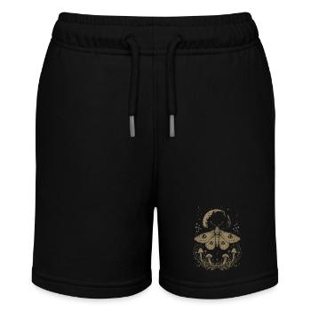 Moth Fairycore Goth Grunge Mushrooms - Stanley/Stella MINI BOLTER Organic Teen Jogging Shorts - black - Front
