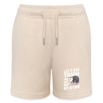 Opossum Possum Animal - Stanley/Stella MINI BOLTER Organic Teen Jogging Shorts - soft Ecru - Front